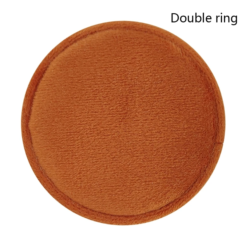 

Beautiful Quality New Round Double Ring Velvet Ring Box Birthday Anniversary Ring Box Round Velvet Earrings Box 85LB