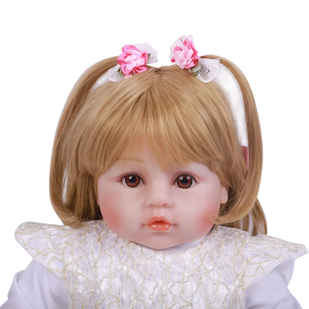 Pickwoo 48 см bebes Кукла реборн девочка кукла мягкий силиконовый хлопок Boneca reborn Brinquedo