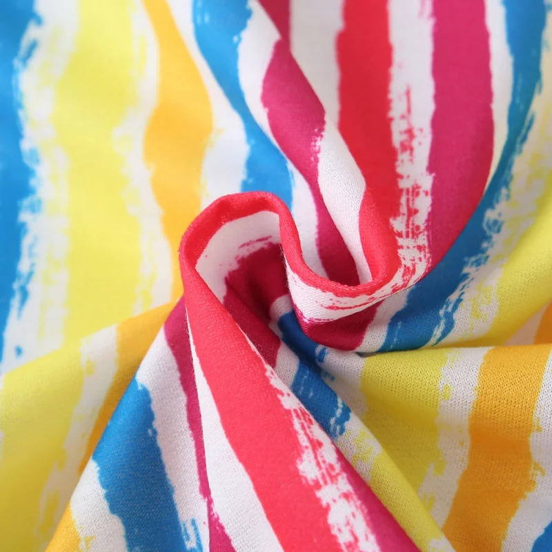 

Autumn Children Clothes Set 2Pcs Infant Baby Girls Colorful Striped Long Sleeved Sweatshirts Trousers Pants Outfits