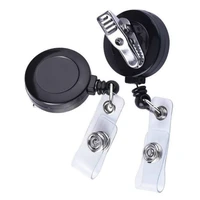 1pc retractable work card lanyard id name employees card badge reel clip for staff workers nurse doctor press card accessories