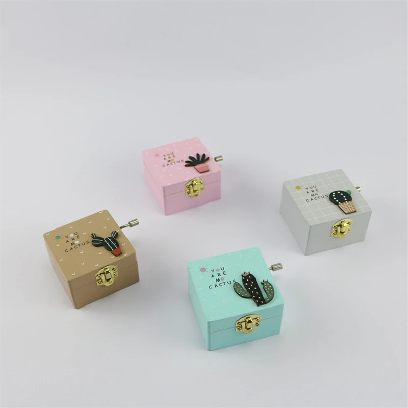 cactus Music box manual cosplay character props costume birthday gift children anime unisex |