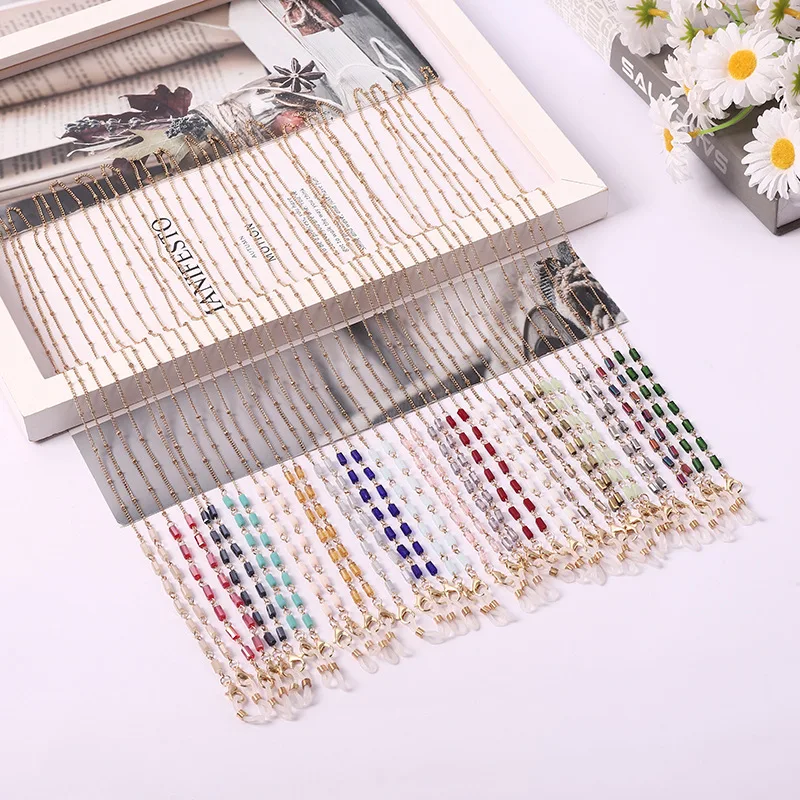 

Fashion Pearl Mask Chains Eyeglasses Chain For Women Retro Metal Sunglasses Lanyards Eyewear Cord Holder Neck Strap