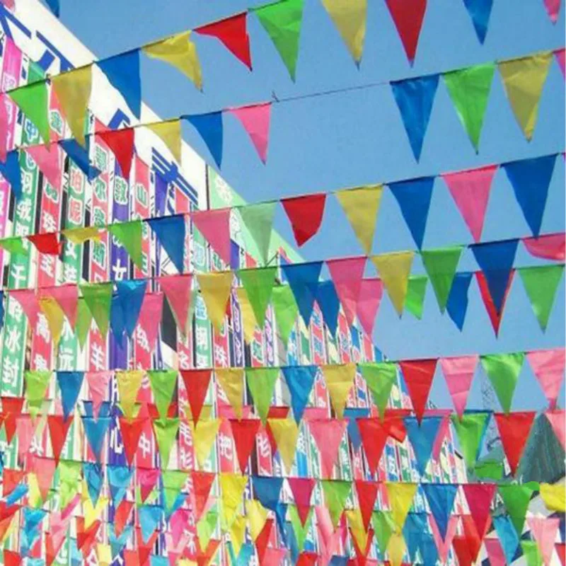 Fabric Hanging Flags /multicolour Banner/birthday Party Festival/Christmas Outdoor Decor/ felt Tent Decor/crafts/wall Art | Дом и сад