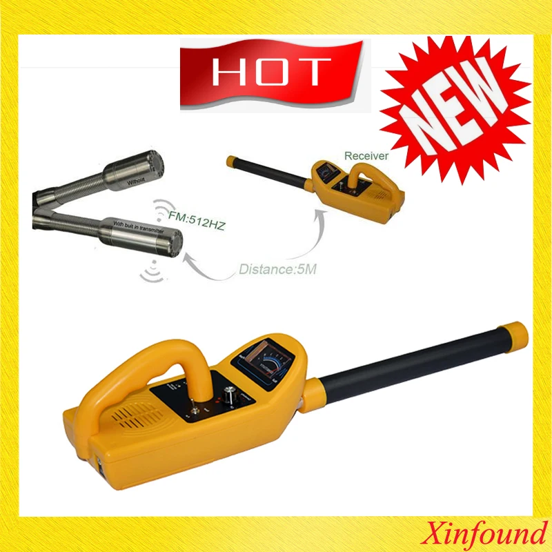 FM-приемник 512 Гц для передатчик локатор труб сигнала черный зеленый красный 3