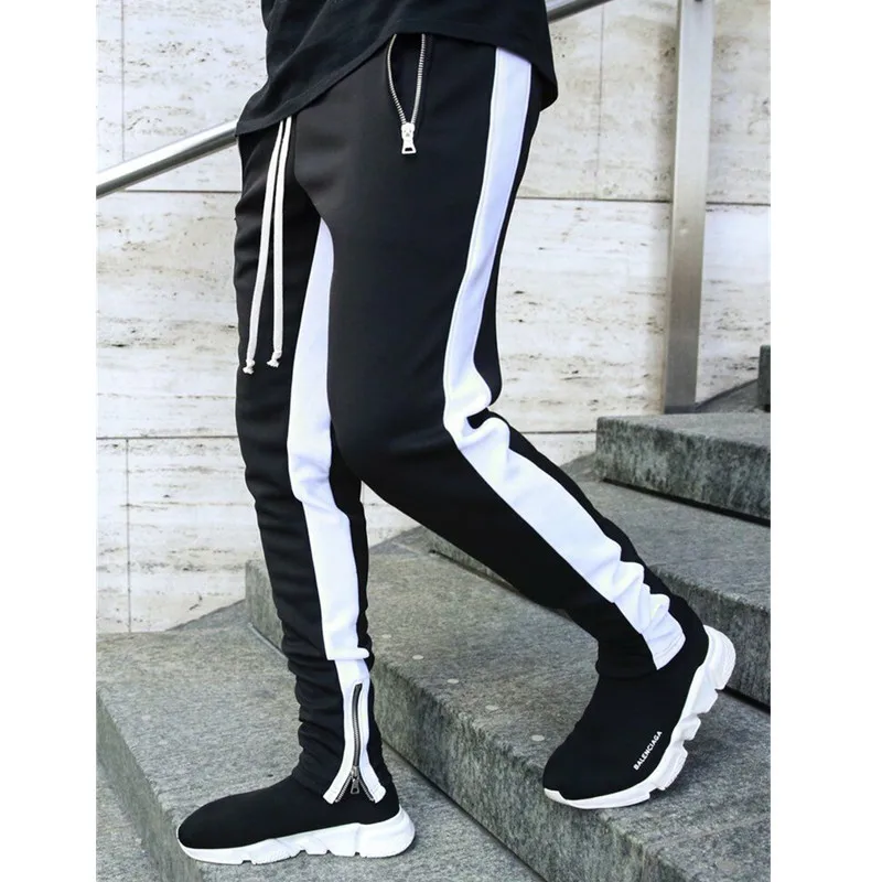 Мужские повседневные брюки для пробежек узкие карандаш мужская спортивная