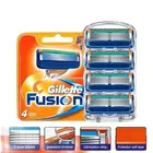 Бритвенные лезвия Gillette Fusion 5 для мужчин, 4 шт.лот, 5 лезвий для ухода за лицом, Безопасные лезвия из нержавеющей стали