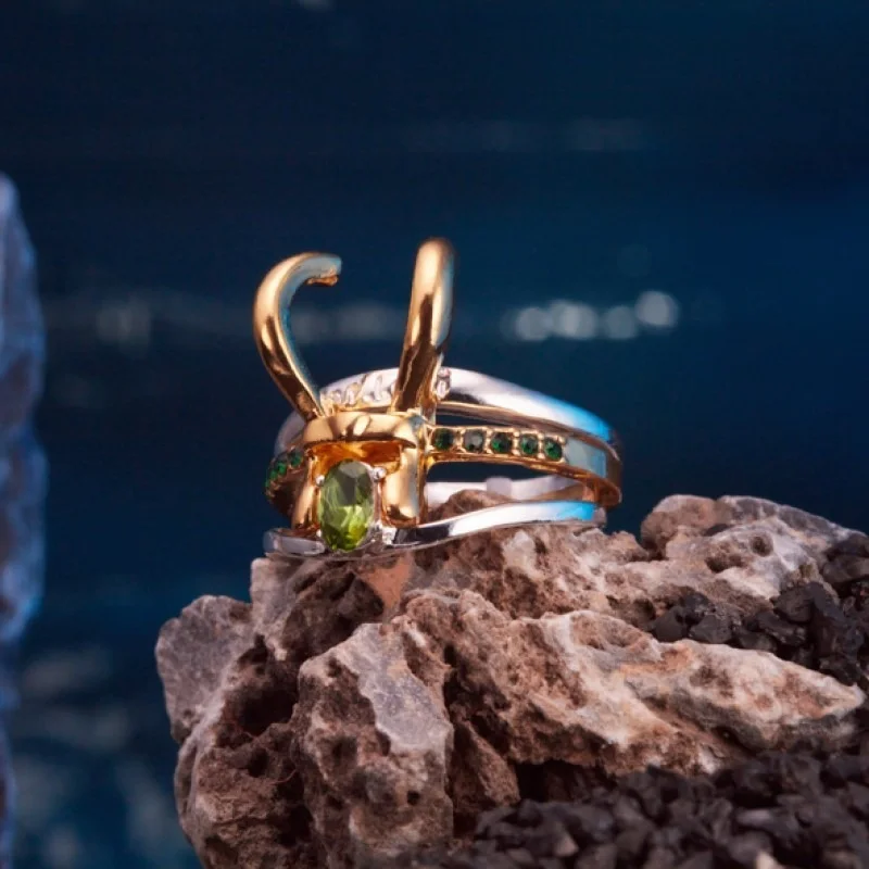 Шлем Супергероя из фильма Тор Локи комплект 3 предметов унисекс золотистые