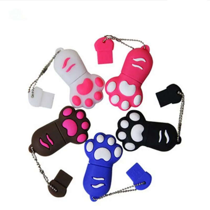 

Classic Cartoon Cat Claw Usb Flash Drive 32GB Pendrive Usb2.0 Flash Memory Card 4G 8G 16G 64G 128G Pendrive 256G 512G Flash Disk