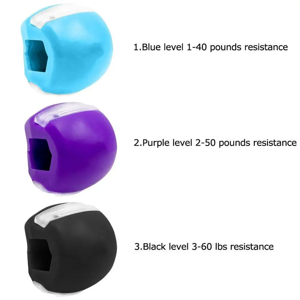 

Jaw Exerciser Ball Food-grade Silica Gel JawLine Muscle Training Fitness Ball Face Toning Jawrsize Muscle Exerciser