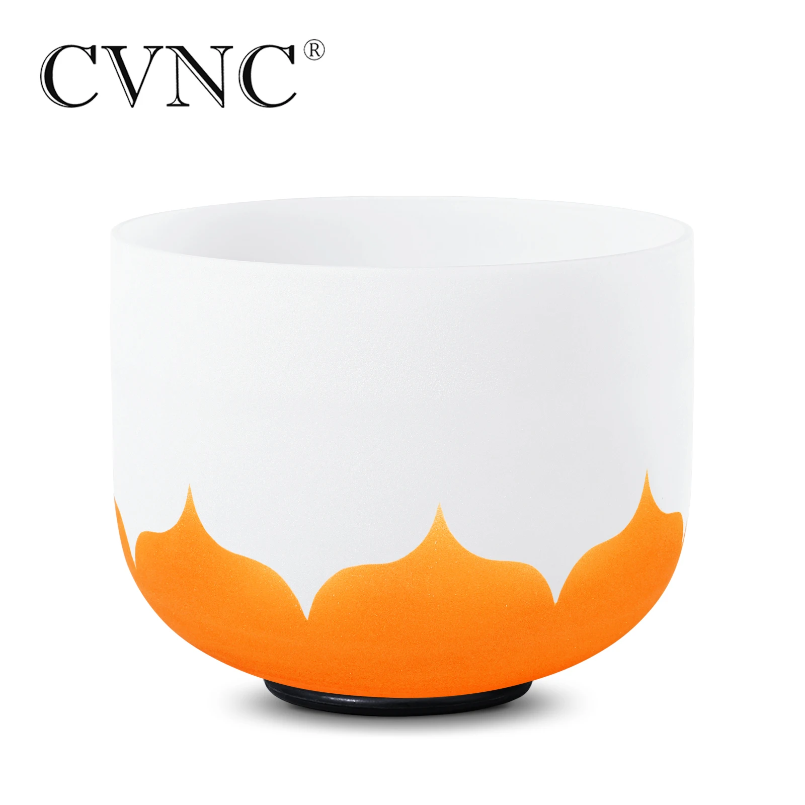 CVNC 8 дюймов D пупка чакра 440 Гц 432 оранжевый Лотос Чакра кварцевый Поющая