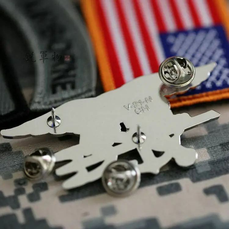 Металлический значок морской котик США Орел якорь трезубец знаки отличия