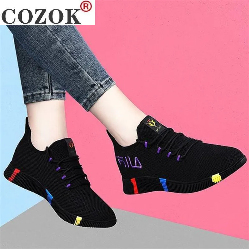 

2021 New Spring Women casual shoes Breathable Mesh platform Sneakers Women New Fashion mesh sneakers shoes woman tenis feminino