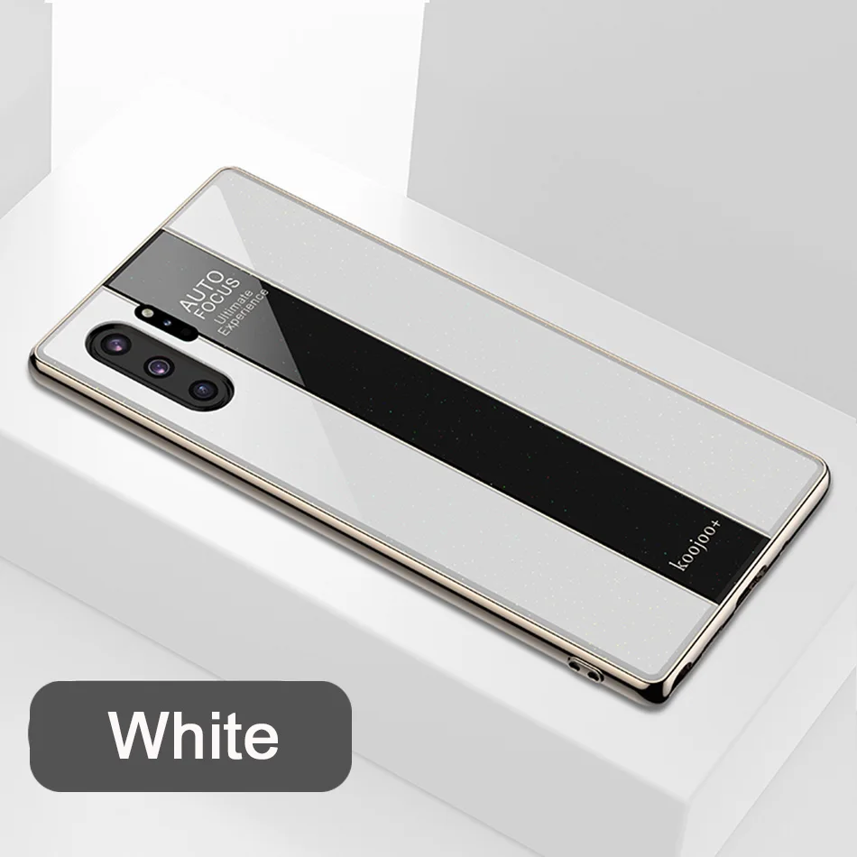 White Чехол для телефона samsung Note 10, чехол Galaxy Note 10, противоударное зеркальное покрытие, твердая задняя крышка для samsung Galaxy Note 10+ чехол - Цвет: White