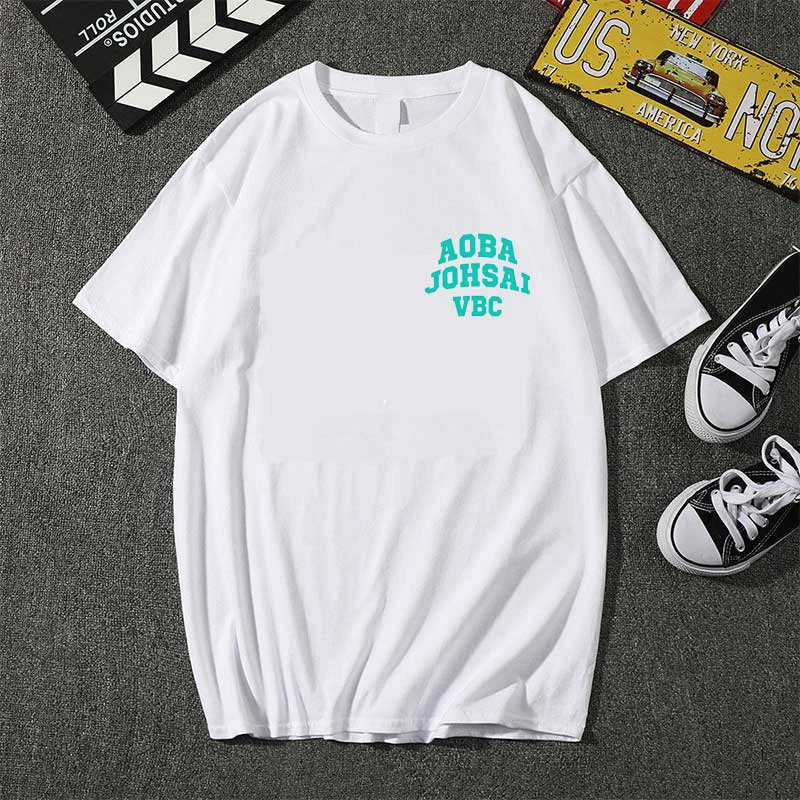 Haikyuu Aoba Johsai Униформа VBC футболка для мужчин и женщин Модная хлопковая большого