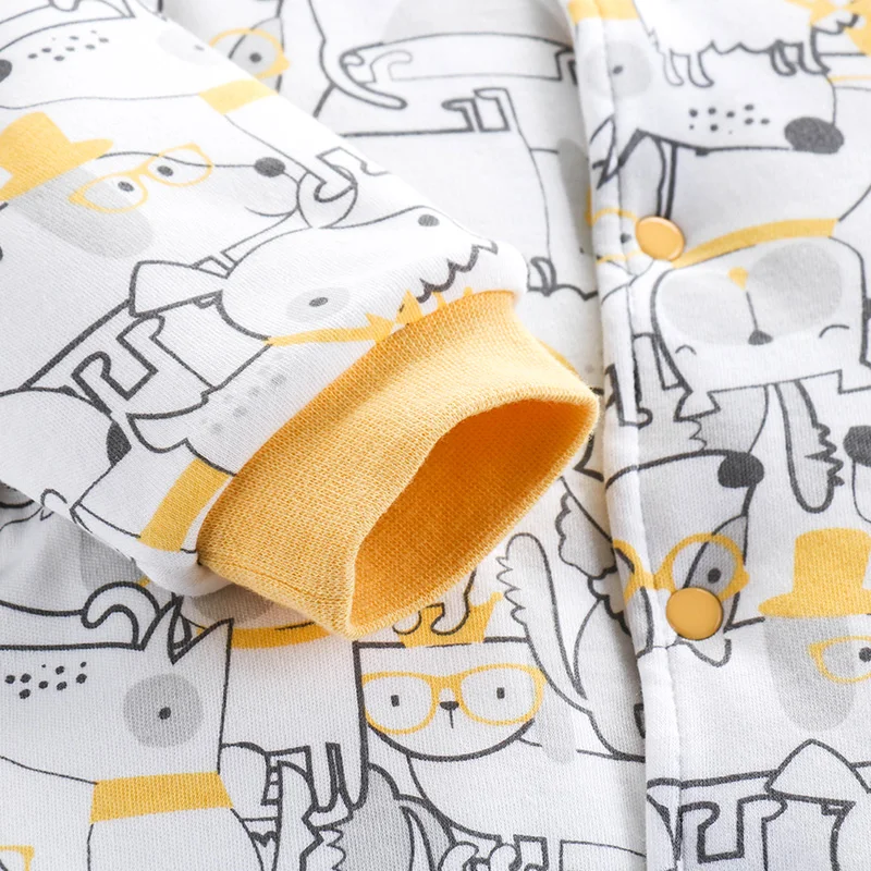 Комбинезон детский pudcoco унисекс хлопок размер: 3 m/6м/9 m/12м/18 m/24м 2 цвета |