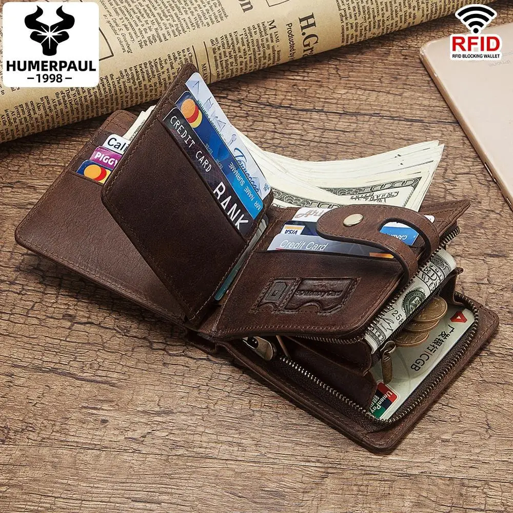 Мужской кошелек из натуральной кожи с гравировкой отделением для карт|Мужские