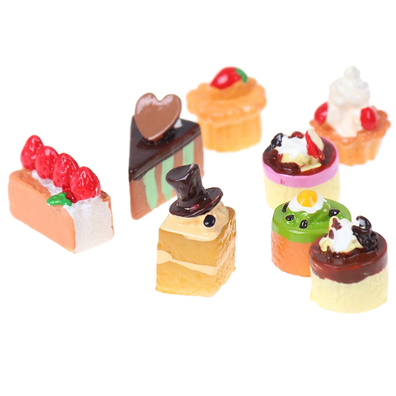 1/12 кукольный домик миниатюрные продукты питания фрукты Стенд и вкусные торты Diy