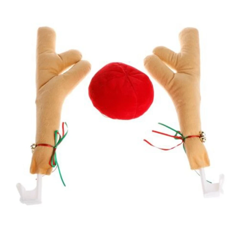 Новый рождественский автомобильный олень рога украшения автомобиль