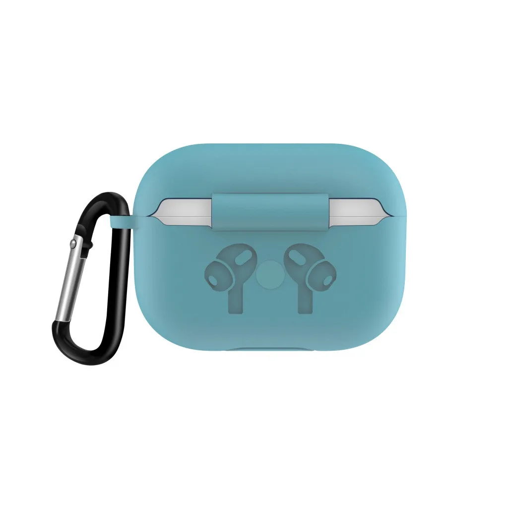 Чехол для Apple AirPods Pro 2019 с беспроводной зарядкой силиконовый защитный чехол