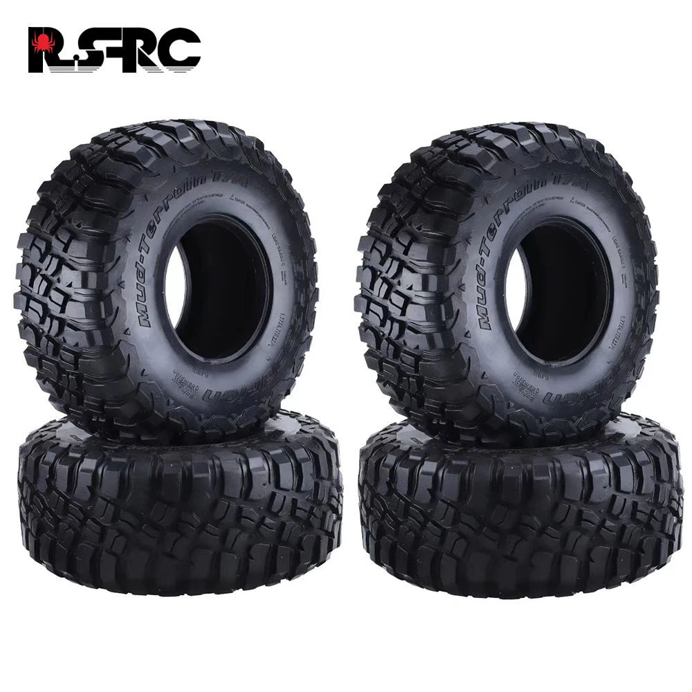 

4PCS 2.2" Rock Buggy Bully Comp Wheel Tires 120*46 MM for RC Crawler Axial SCX10 Wraith 90018 RR10 Bomber RBX10 Ryft
