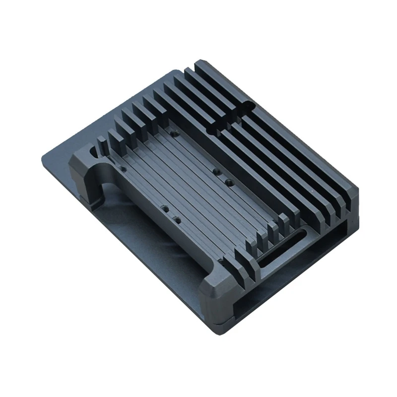 Для Raspberry Pi 4 4B Алюминий чехол Корпус кожух CNC охлаждения P/N: двойной вентилятор для