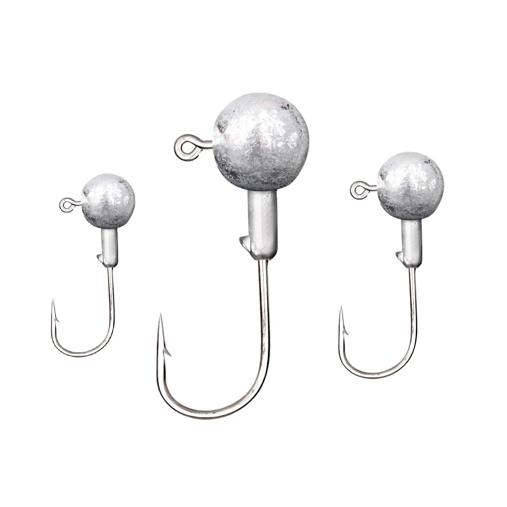 

Jig Head 1g 1.5g 2g 2.5g 3.5g 5g 7g 10g 14g 20g Head Hook Jig Fishing Hook Soft Lures Jig Pike Fish Accessories