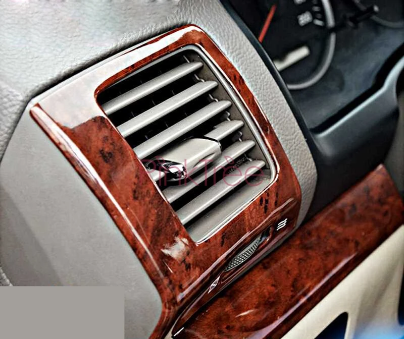 Деревянная накладка для отделки интерьера для Toyota Land Cruiser 120 Prado FJ120 2003 4 5 6 7 2009 аксессуары для стайлинга автомобилей 28 шт
