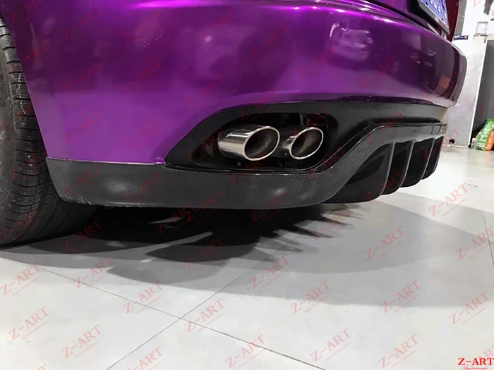 Z-ART GTR carbon fiber rear diffuser for Maserati Gran Turismo 2008-2019 lip chin | Автомобили и мотоциклы