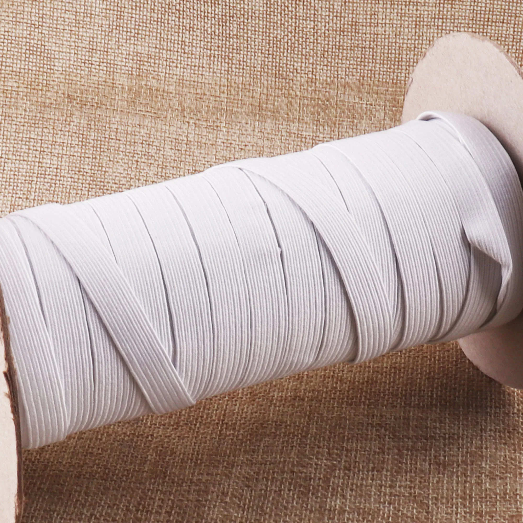 20 ярдов белый/черный плоский эластичный шнур 10 мм финишная нить для вязания | Дом