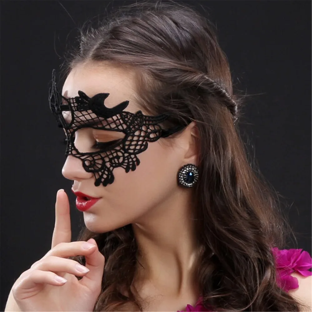 

15PCS Black Lace Venetian Masquerade Mask Sexy Woman Mask for Halloween Costume Party Ball Mardi Gras Prom Dress Multiple Styles
