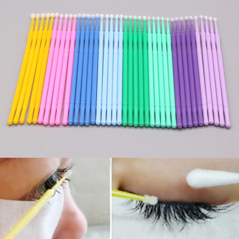 100 шт./пакет ватный тампон микро кисть одноразовые микрокисти аппликаторы для