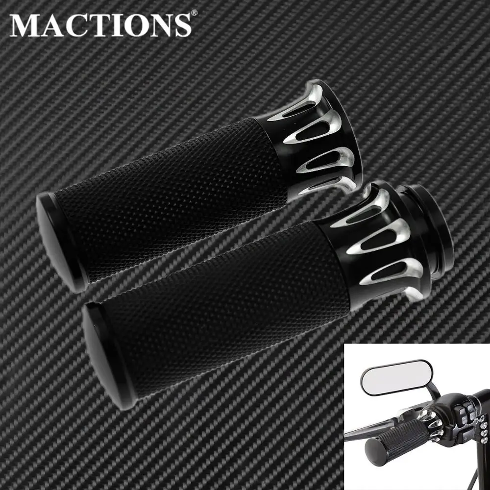 

Motorcycle Electronic Handbar Hand Grips Black For Harley Softail Slim FLS Touring Road Electra Glide Dyna Road King Fat Boy