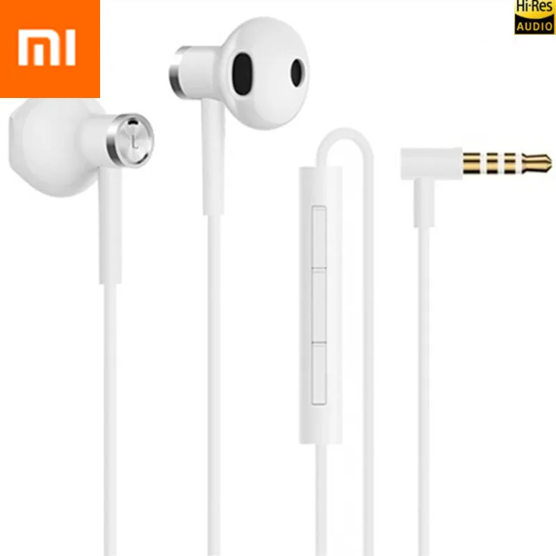 Xiaomi Hybrid Dual Driver BASS 3,5 мм Универсальные наушники-вкладыши с микрофоном для Xiaomi 9Pro Redmi 8 8A 7 7A 6 5 Note 8 7 Pro