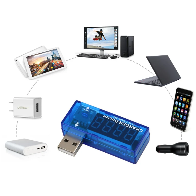 Цифровой USB тестер напряжения 3 5 7 0 в|Измерители напряжения| |