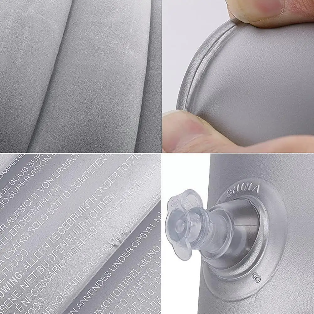 

Soft Backrest Pillow PVC Inflatable Body Rest Pillow Air Cushion Home Office Back Pad Relaxing Travel Recliner Cushion Tool N5X7