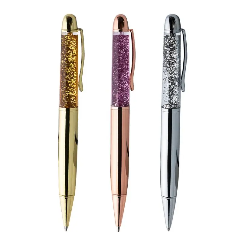 

Creative Crystal Sequin Ball Point Pen Signature Writing Tools Student Office