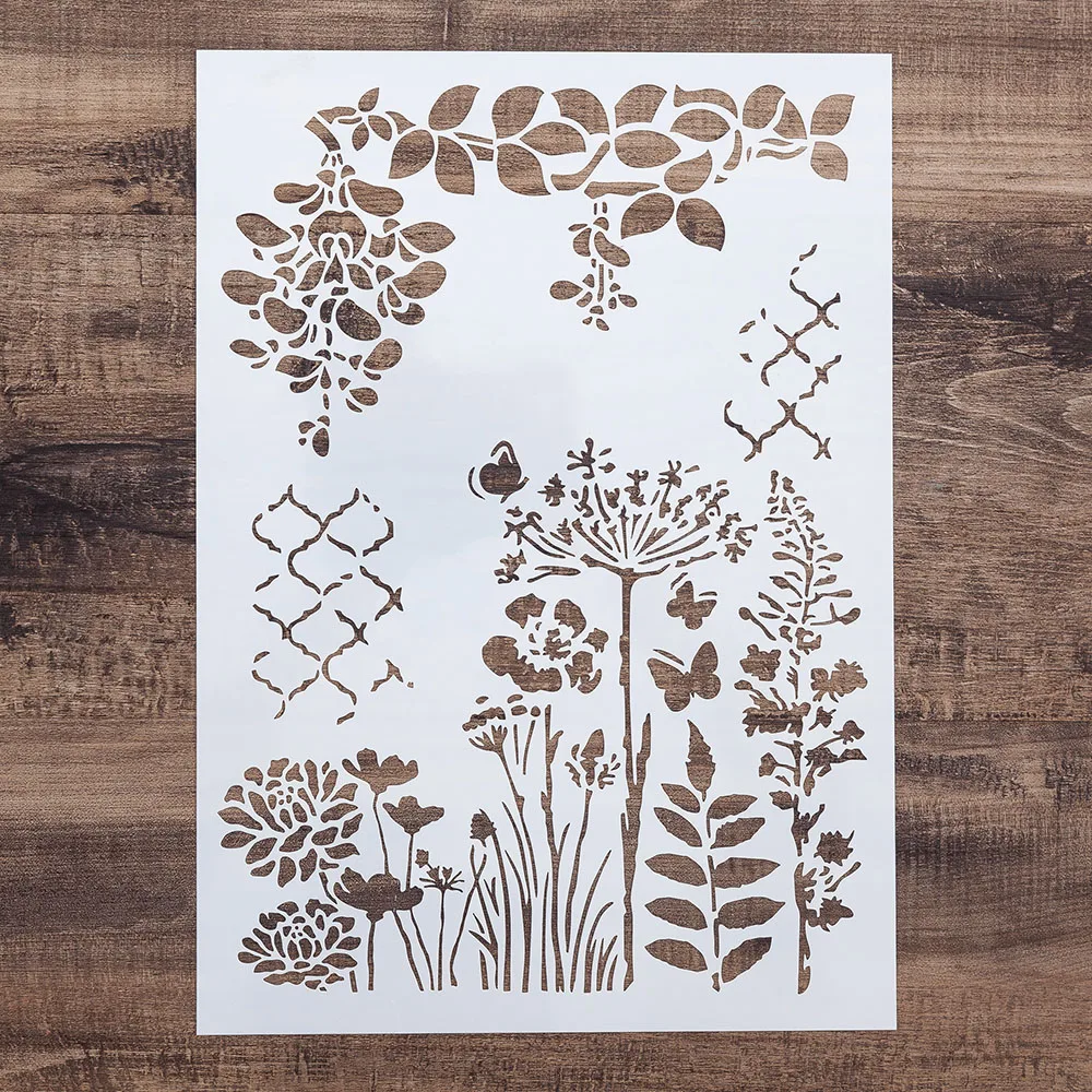 Трафареты A4 для настенной живописи сделай сам шаблон скрапбукинга фотоальбома