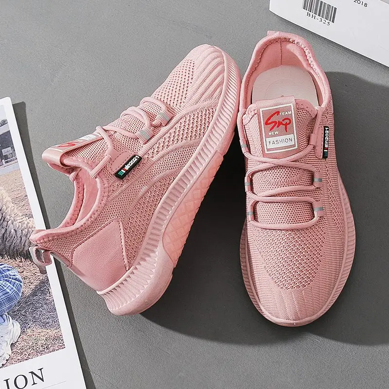 

Lightweight Shoes Running Women's Sneakers Summer Sport Shoes Ladies Sports Sneakers Pink Athletic Tennis Sneackers Basket D-756