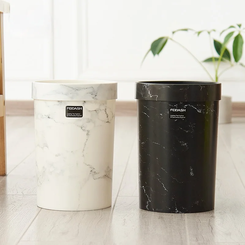 Скандинавская мусорная корзина для спальни простая креативная кухонная круглая