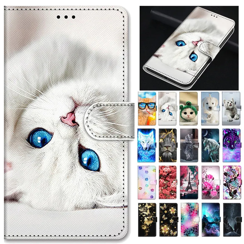 Чехол для Huawei P40 Lite E кожаный чехол с откидной крышкой P 40 P9 P10 P20 P30 Pro Plus телефона