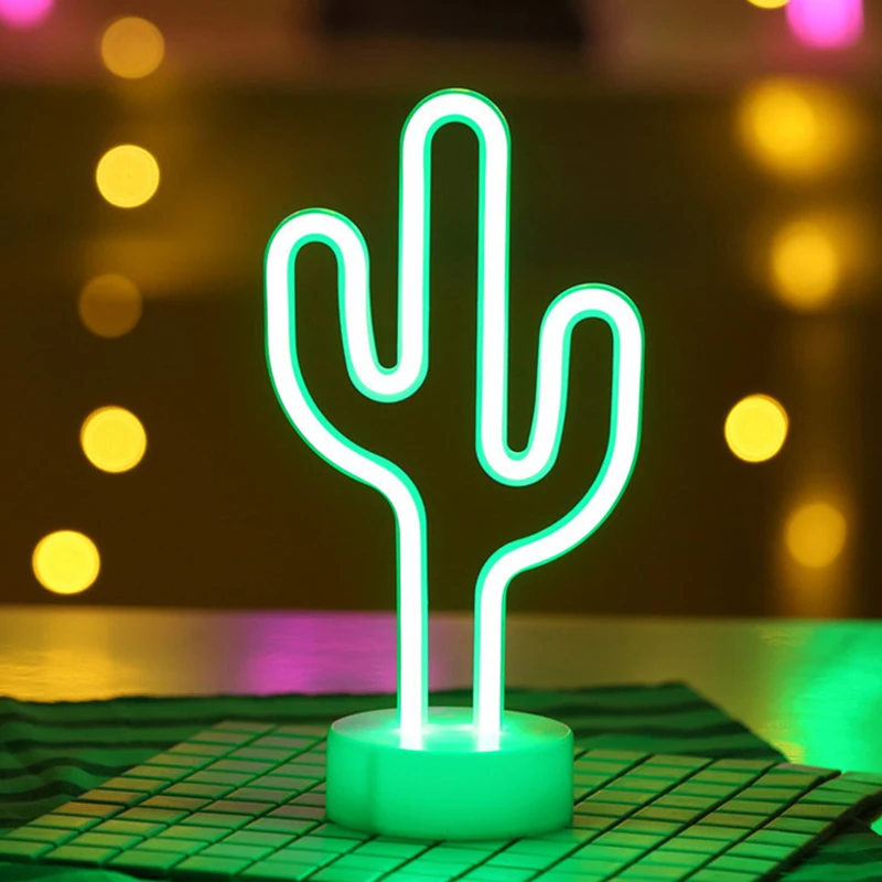 

Colorful Neon Lights Cute Night Light Decoration Room Decoration for Birthday Festive Party XKW