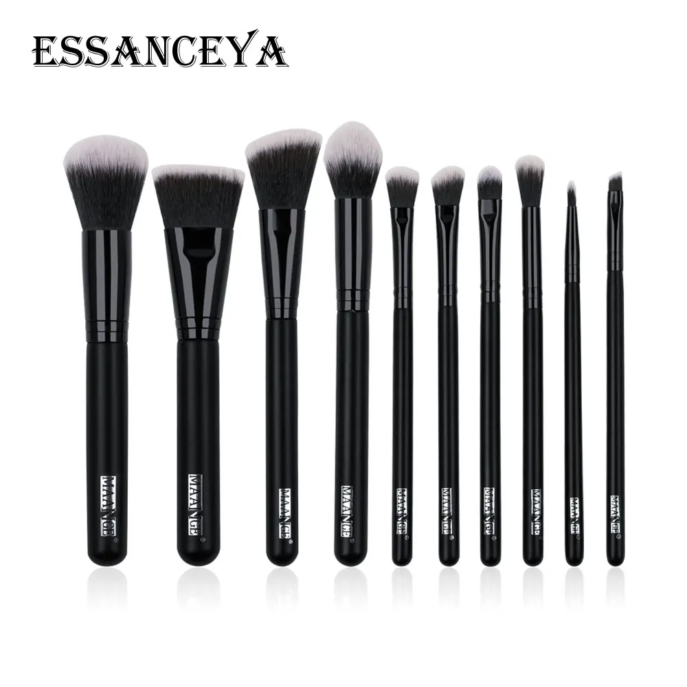 10pcs ESSANCEYA 10/27 шт. набор кистей для макияжа кисть для растушевки теней Кисть для макияжа Инструменты Кисти для макияжа, мягкие синтетические волосы для Красота макияж - Handle Color: 10pcs