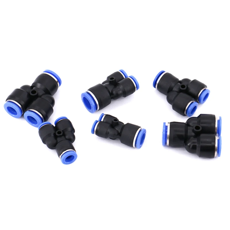 3 сторонний Y образный пневматический Фиттинг образной формы 4 мм 6 8 10 12 14 16 внешний