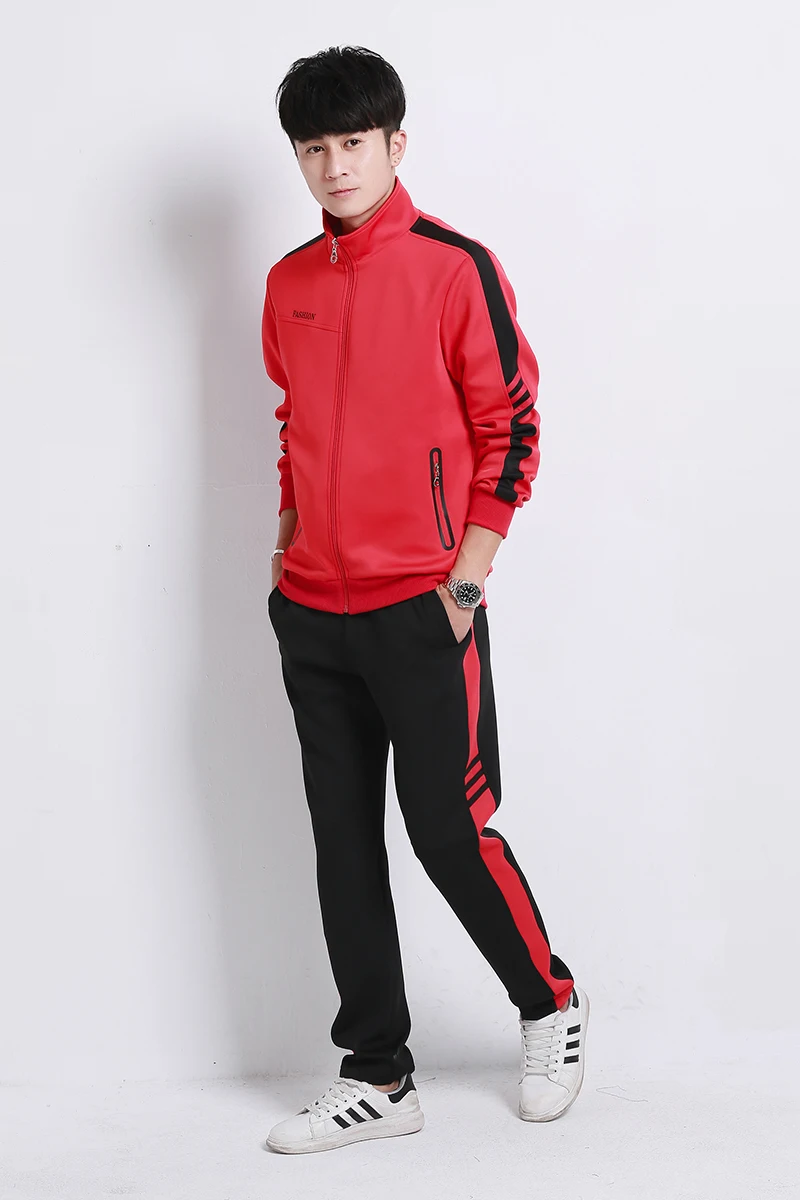 Пара весна и осень мужской спортивный костюм для бега из двух предметов логотип