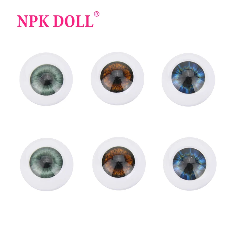 3 пары кукольных глаз NPKDOLL сделай сам 20 мм кукла Реборн глаза с полукруглыми