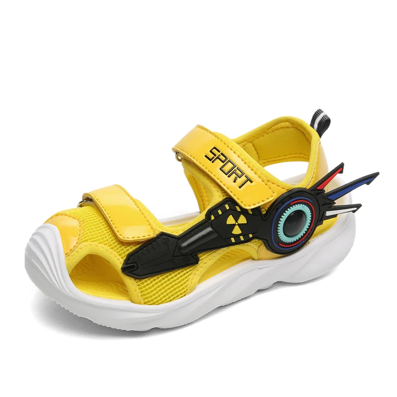 

CSBL Children's Summer Sandals Boys' Soft Sole Comfortable Beach Shoes Baotou Anti Kick Girl Slippers Size26-39