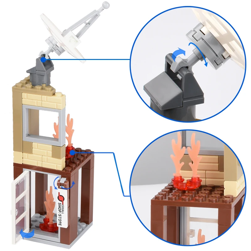 491+pcs DIY Blocks Rescue Fire Fighting Truck Building City Firemen figures Educational Bricks Toys for Children Kid Gift | Игрушки и