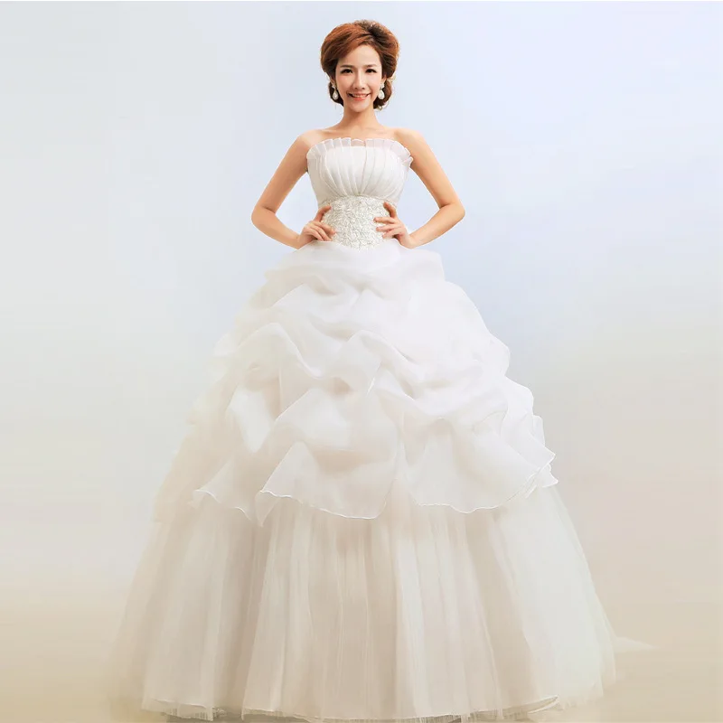 Шифоновое свадебное платье без бретелек LAMYA кружевное шифоновое недорогого