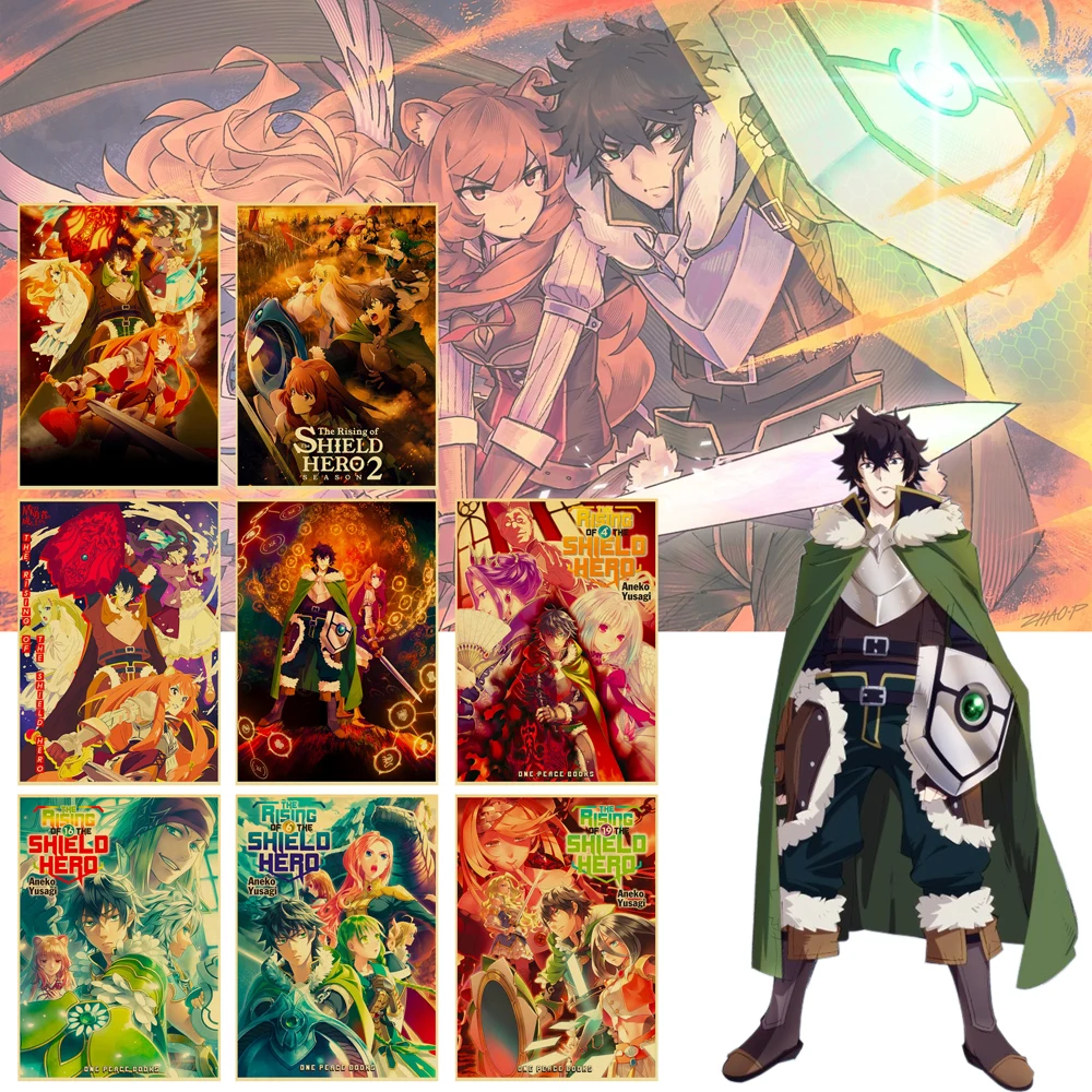

Home Decor Wall Artwork Anime Rise Of The Shield Hero Painting Solid Wood Hanging Scrolls Canvas Modern Print Pictures Posters