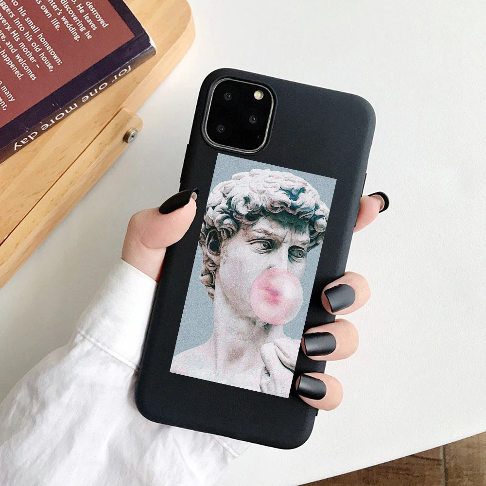 Давид Мона Лиза для iphone 11 11Pro Max 5S SE чехол для телефона для iphone XS Max XR X 6S 6 7 8 Plus мягкие ТПУ чехлы накладки оболочка